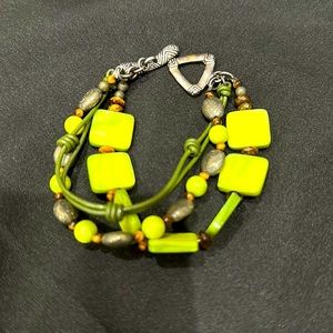 Silpada three strand bracelet - mother of pearl